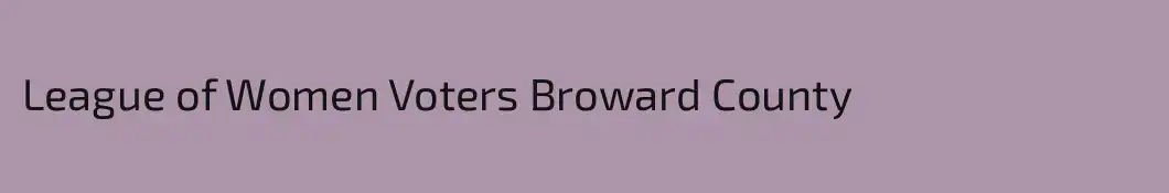 League of Women Voters Broward County